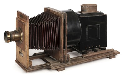 Lot 226 - "The Abbeydale" horizontal enlarger / projector by William Butcher & Sons, c.1905