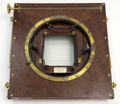 Lot 115 - W. Watson & Sons "Acme" 8 x 10 inch plate camera with early Ross lens (Serial No 6794)