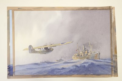 Lot 413 - Barnes (Barry). DH9A, watercolour and other aviation