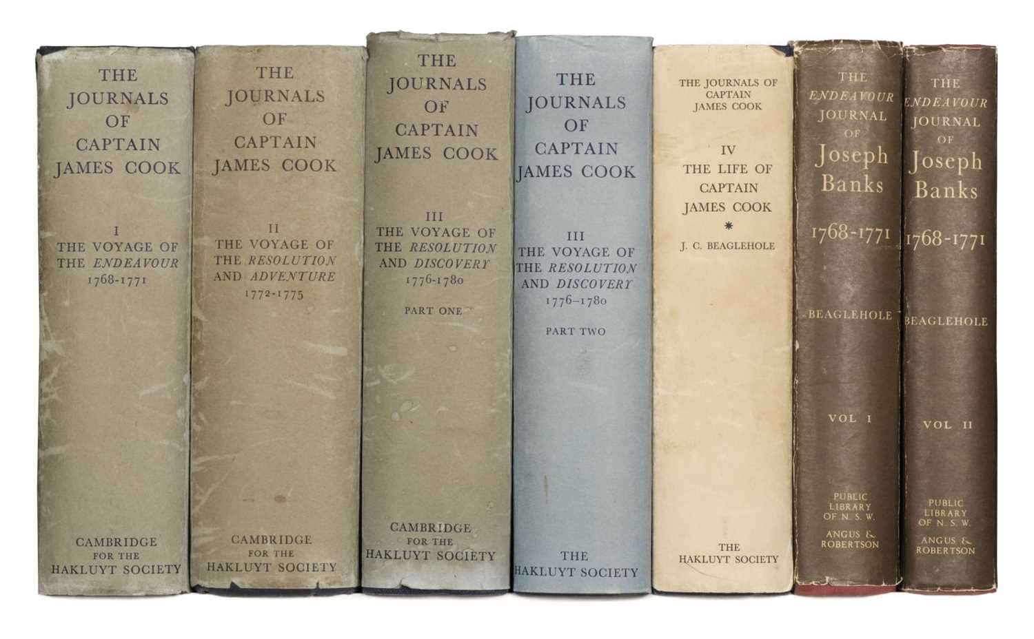 Lot 12 - Cook (Captain James). Journals, 5 volumes, 1967-74