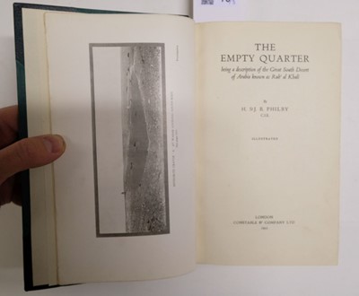 Lot 78 - Philby (H. St J. B.). The Empty Quarter, 1st edition, 1933, & 6 others, Middle East