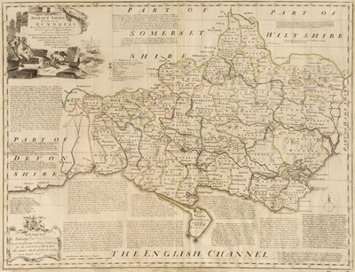 Lot 157 - Bowen (E.). Three large maps of Dorset, Cambridge & Herefordshire, circa 1760