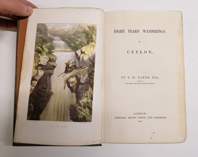 Lot 43 - Baker (Samuel W.). The Rifle and the Hound in Ceylon, 1st edition, 1854, & 9 others on Sri Lanka