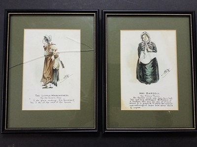 Lot 497 - Dickens (Charles). A series of six watercolours