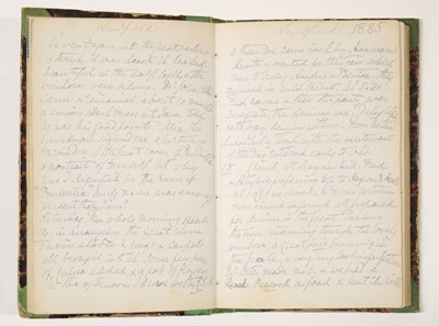 Lot 586 - Morrell (Harriette Anne). Manuscript journal, 1885 & 1890