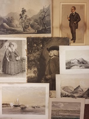 Lot 227 - Prints & engravings. A mixed collection of approximately 350 prints, 17th - 19th century