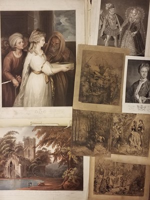 Lot 227 - Prints & engravings. A mixed collection of approximately 350 prints, 17th - 19th century