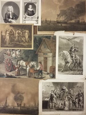 Lot 227 - Prints & engravings. A mixed collection of approximately 350 prints, 17th - 19th century