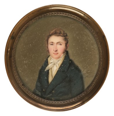 Lot 398 - L'Huillier (Suzanne, 1794-1822). Portrait of a young gentleman
