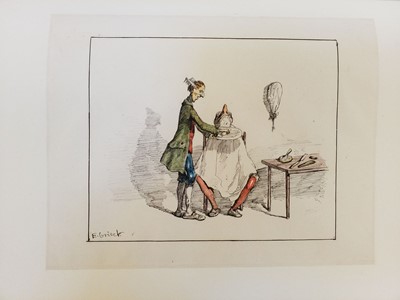 Lot 476 - Griset (Ernest Henri, 1844-1907). An album of 15 original pen, ink and watercolour drawings