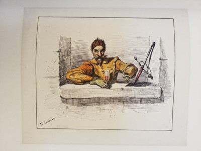 Lot 476 - Griset (Ernest Henri, 1844-1907). An album of 15 original pen, ink and watercolour drawings