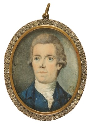 Lot 404 - Salway (N., active circa 1860, attributed to). Portrait of a young gentleman, 1773