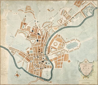 Lot 155 - Bath. Hancock (R.), A New and Accurate Plan of the City of Bath..., 1795