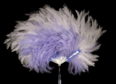 Lot 262 - Fan. An ostrich feather fan belonging to The Honourable Cecily Dunne, Duvelleroy, circa 1930s