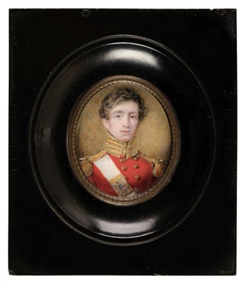 Lot 408 - Wheeler (Thomas, active 1817-1845). Portrait of a young officer, 41st (The Welsh) Regiment of Foot, 1835