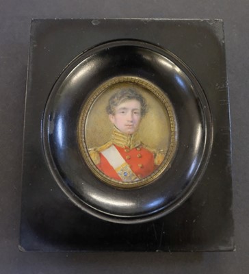 Lot 408 - Wheeler (Thomas, active 1817-1845). Portrait of a young officer, 41st (The Welsh) Regiment of Foot, 1835