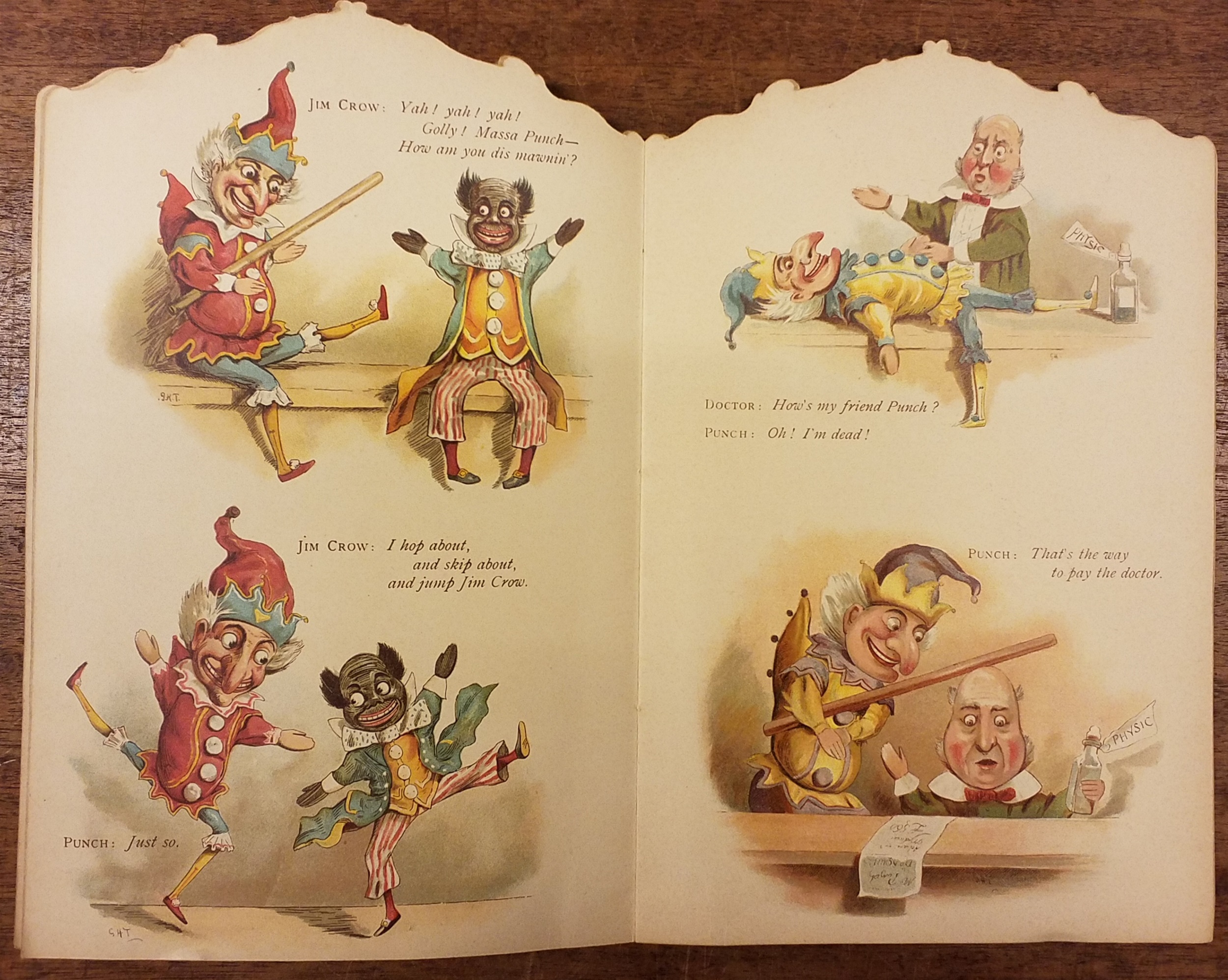 Lot 461 Punch and Judy. Diecut shaped book, London