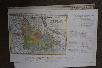 Lot 192 - Silesia. Homann (J. B. heirs of), Principatus Silesiae Oppoliensis..., circa 1750