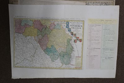 Lot 192 - Silesia. Homann (J. B. heirs of), Principatus Silesiae Oppoliensis..., circa 1750