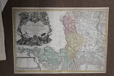 Lot 192 - Silesia. Homann (J. B. heirs of), Principatus Silesiae Oppoliensis..., circa 1750