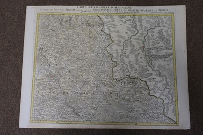 Lot 190 - Silesia. Homann (J. B. & Sotzmann D. F.), Four regional mas of Silesia, circa 1813