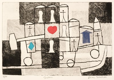 Lot 595 - Trevelyan (Julian, 1910-1988). Triplane, 1974, etching and aquatint