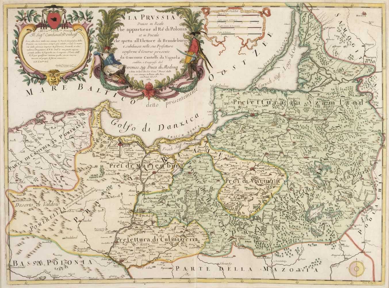 Lot 185 - Prussia. Cantelli da Vignola (G.), La Prussia Divisa in Reale che Appartiene, 1689
