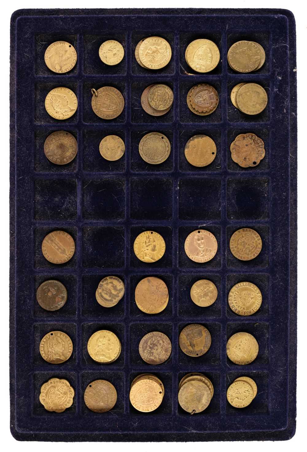 Lot 75 - Tokens. Imitation Spade Guineas. George III and later
