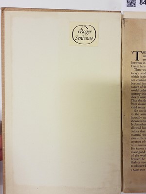 Lot 849 - Jones (David). The Anathemata, 1st edition, 1952