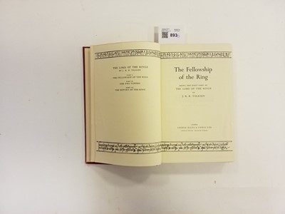 Lot 893 - Tolkien (J.R.R.) The Lord of the Rings, 3 volumes, 1955-67