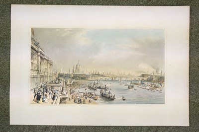 Lot 272 - London. Parrott (William), Six lithographic views of London, 1841