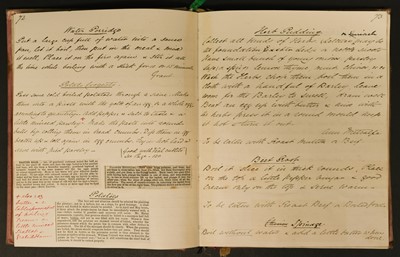 Lot 366 - Manuscript Cookery Book. A mid/late 19th century recipe book