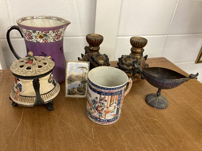 Lot 149 - Chinese Mug. An 18th century oversized mug and other items