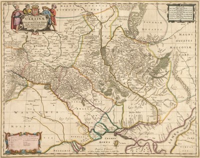 Lot 197 - Ukraine. Pitt (Moses), Typus Generalis Ukrainae sive Palatinatuum Podoliae..., circa 1685