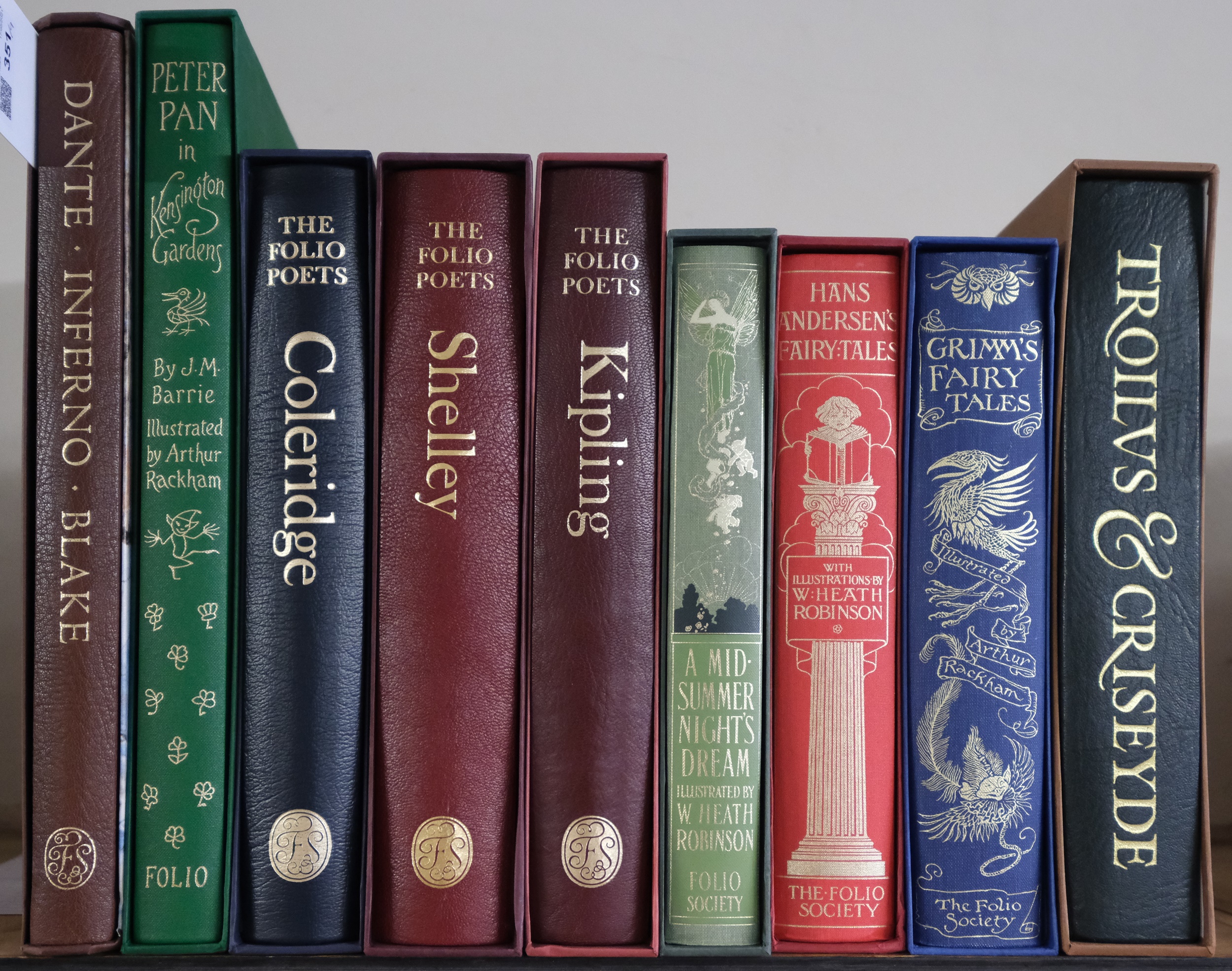 Folio Society. 9 volumes