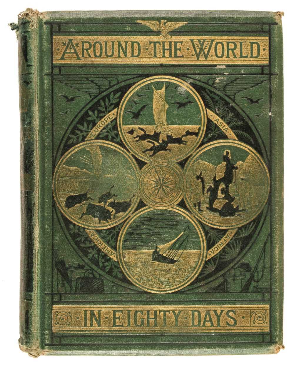 Lot 550 - Verne (Jules). Around the World in Eighty Days, 1st US illustrated edition, 1873