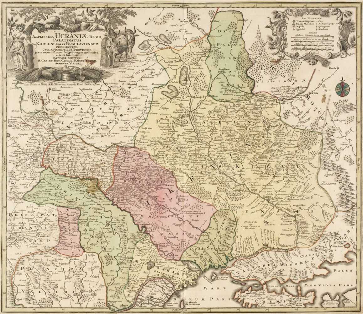 Lot 196 - Ukraine. Lotter (T. C.), Amplissima Ucraniae Regio..., Augsburg, circa 1740