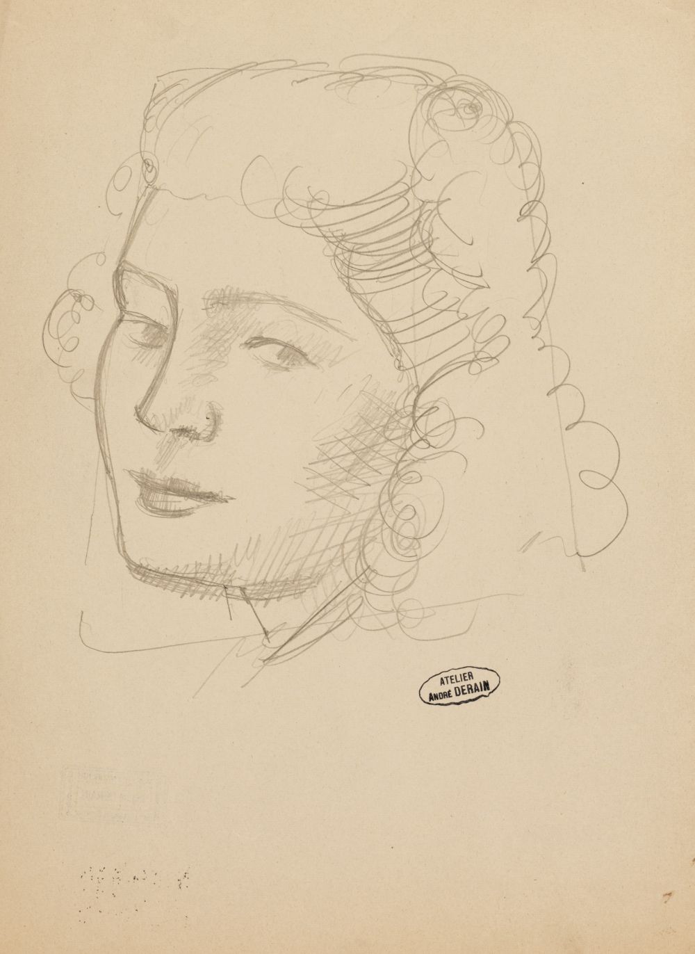 Lot 624 - Derain (André, 1880-1954). Head of a Young