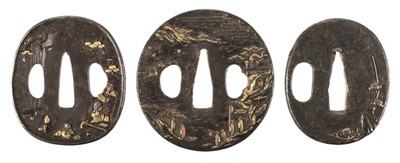 Lot 170 - Japanese Tsuba. A collection of sword guards