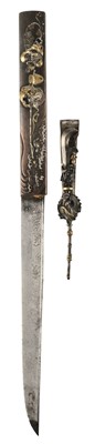 Lot 168 - Japanese Kozuka. A dagger and menuki