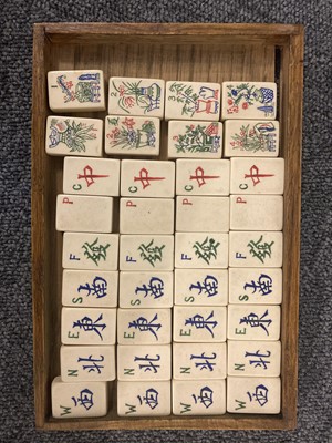 Lot 171 - Mahjong. A 1920s Chinese mahjong set