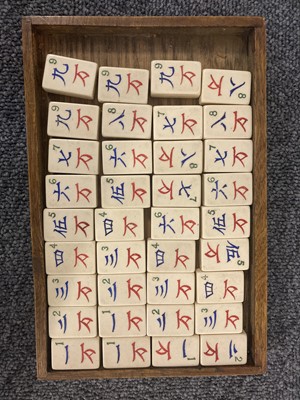 Lot 171 - Mahjong. A 1920s Chinese mahjong set