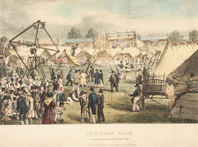 Lot 259 - Fairgrounds. A collection of ten engravings and lithographs, 19th century