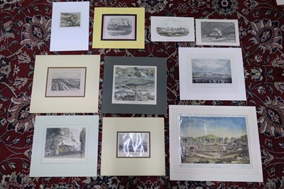 Lot 228 - Railways. A collection of 54 prints and engravings, 19th century