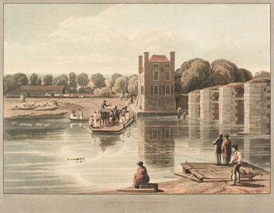 Lot 265 - Havell (Robert). Four prints from 'Picturesque Views of the River Thames', 1818