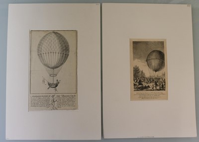Lot 245 - Ballooning. A collection of 21 prints and engravings, mostly 19th century