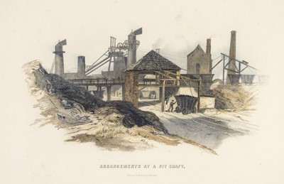 Lot 278 - Quarries & Mining. Fordyce (W. publisher), Arrangements at a Pit Shaft, circa 1850