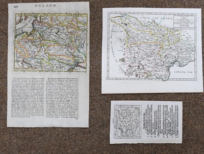 Lot 171 - Poland. A collection of ten maps, 18th century