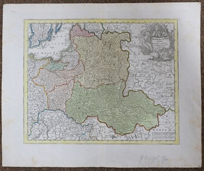 Lot 171 - Poland. A collection of ten maps, 18th century