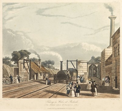 Lot 252 - Bury (T. T.). Seven plates from 'Coloured Views on the Liverpool and Manchester Railway, circa 1833